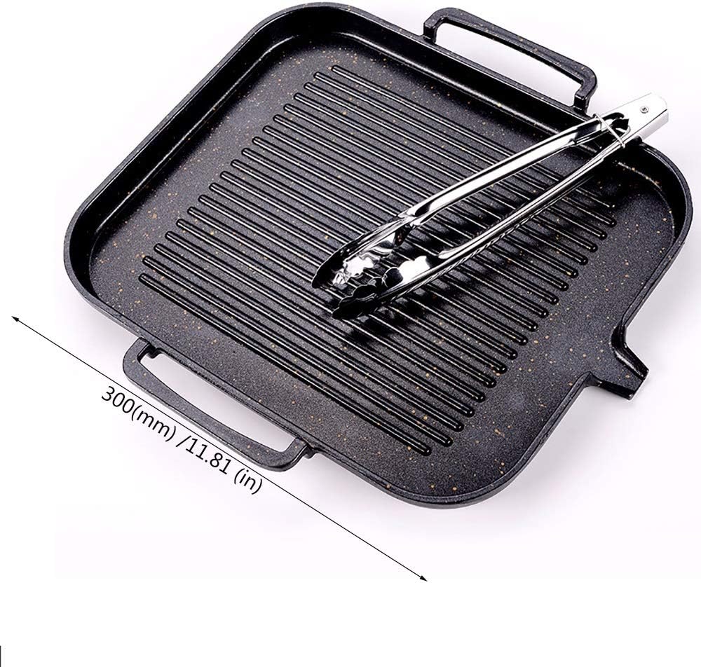 review Nologo W-XS Electric Barbecue Grill,Anti-Leakage Slot,Anti-Scald,Humanized Design,Automatic Power Off,for Your Safety Protection,Suitable for Home Kitchen and Outdoor Barbecue,Convenient