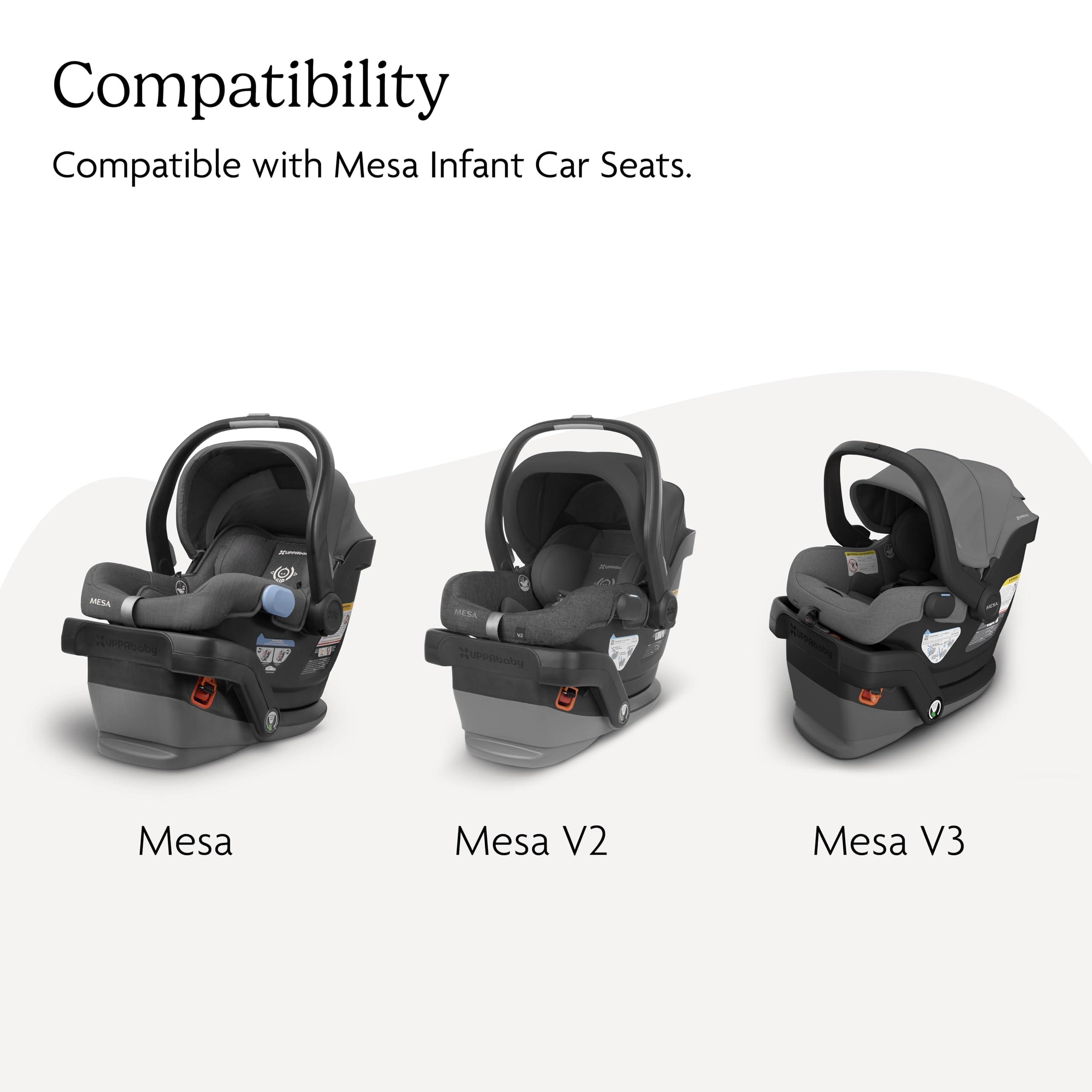 UPPAbaby Extra Mesa Car Seat Base / Compatible with Mesa, V2 & V3 Infant Car Seats / SmartSecure Installation