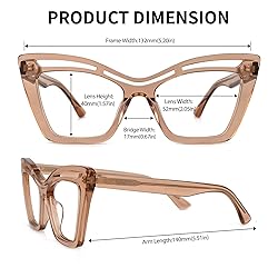 Zeelool Trendy Acetate Oversized Cat Eye Blue Light