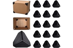 HILAZA 200 Pcs Shipping Box Corner Protectors, Plastic Heavy Duty Packaging Edge Protectors, Reinforcement Corner Guards for Boxes, Cartons and Panel Packaging, 2"x2"x2"