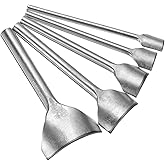 uxcell 5pcs Arc-Shaped Leather Punch, 10mm-40mm, Leather Cutter Arch Curve, Belt End Cutter, Iron Flatter Curve Punch Tool fo