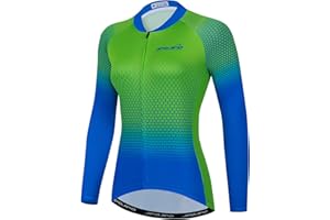 JPOJPO Cycling Jersey Women's,Thermal Winter Warm Fleece Long Sleeve Pure Color Tops Bike Shirts Jacket S-3XL