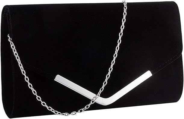 grey suede clutch bag for wedding