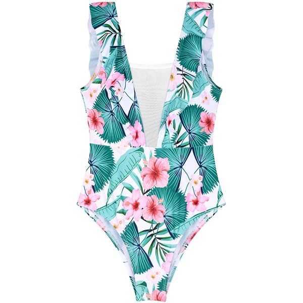 Traje De Baño 3 Piezas Para Niña - Bikini Con Top Ajustable, Braguita Y Falda, Tallas 4-13 Años