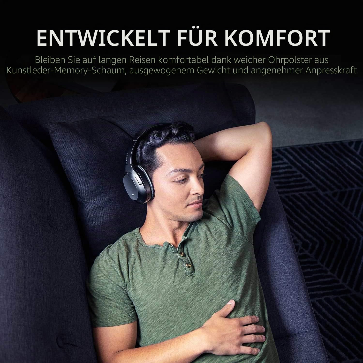 Razer Opus - Kabelloser Kopfhörer mit THX-Zertifikat und aktiver Rauschunterdrückung ANC (Wireless Headset, Bluetooth, bis 40 Stunden Akku, Mikrofon, Umgebungsmodus) Schwarz 5