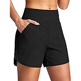 G Gradual Women's 5" Swim Board Shorts Quick Dry High Waisted Beach Shorts for Women Swimsuit Bottoms with Liner Pockets