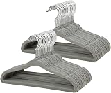 ManGotree Baby Velvet Hangers 48 Pack Infant Toddler Non-Slip Grey view 1