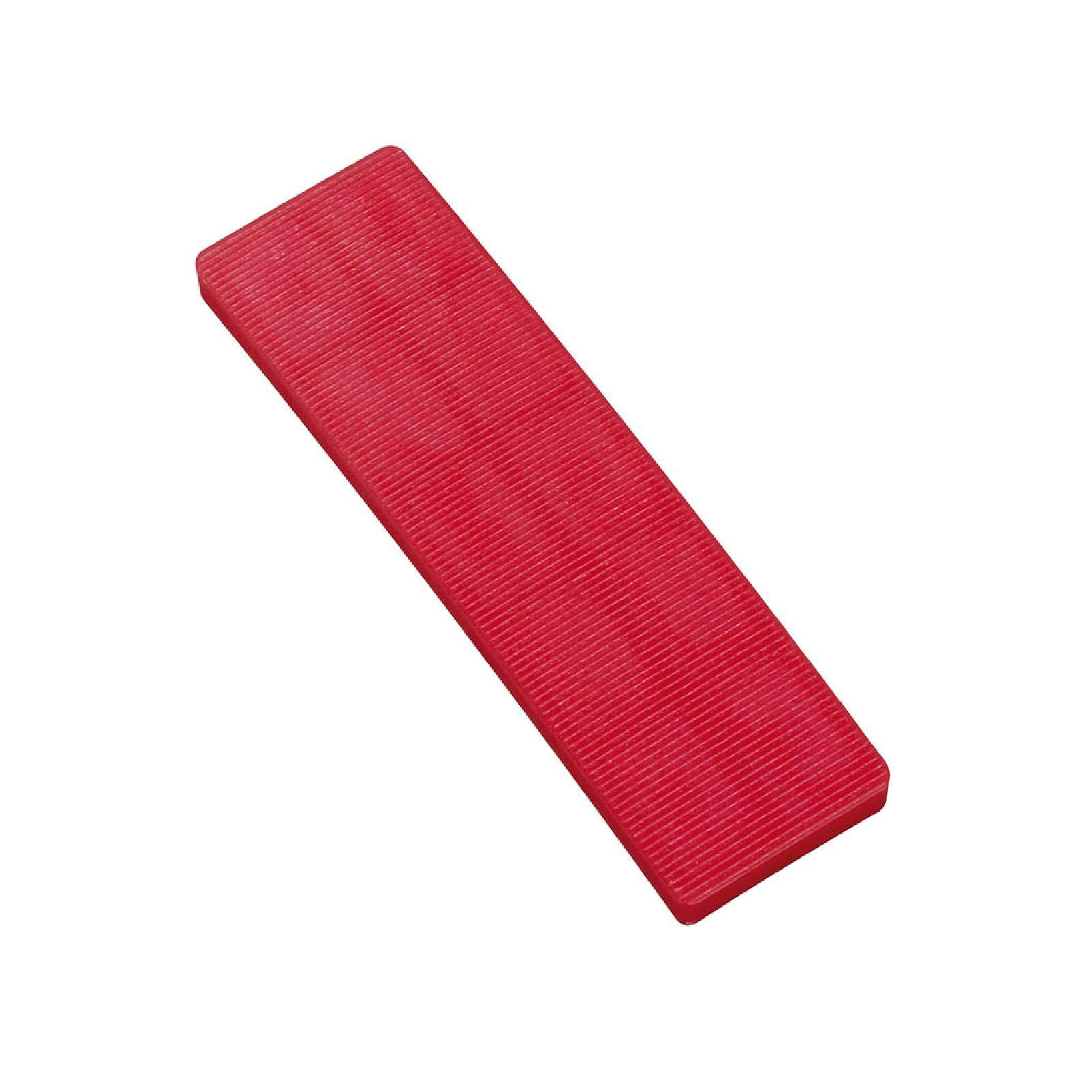 100 Pack Plastic Window & Glazing Packers, Spacers 6mm Red, Assorted Thicknesses Window Packers for Versatile Use, Ideal for Dry Lining, Cladding, Flooring, Glazing, Levelling Glass & Frame Fixing
