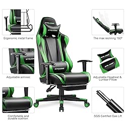 GTRACING Gaming Chair with Footrest, Ergonomic
