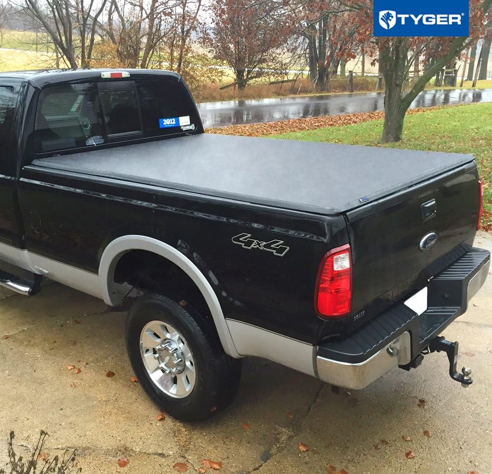 Amazon Com Tyger Auto T3 Soft Tri Fold Truck Bed Tonneau Cover For 1999 2016 Ford F 250 F 350 Super Duty Styleside 8 Bed Tg Bc3f1025 Black Automotive