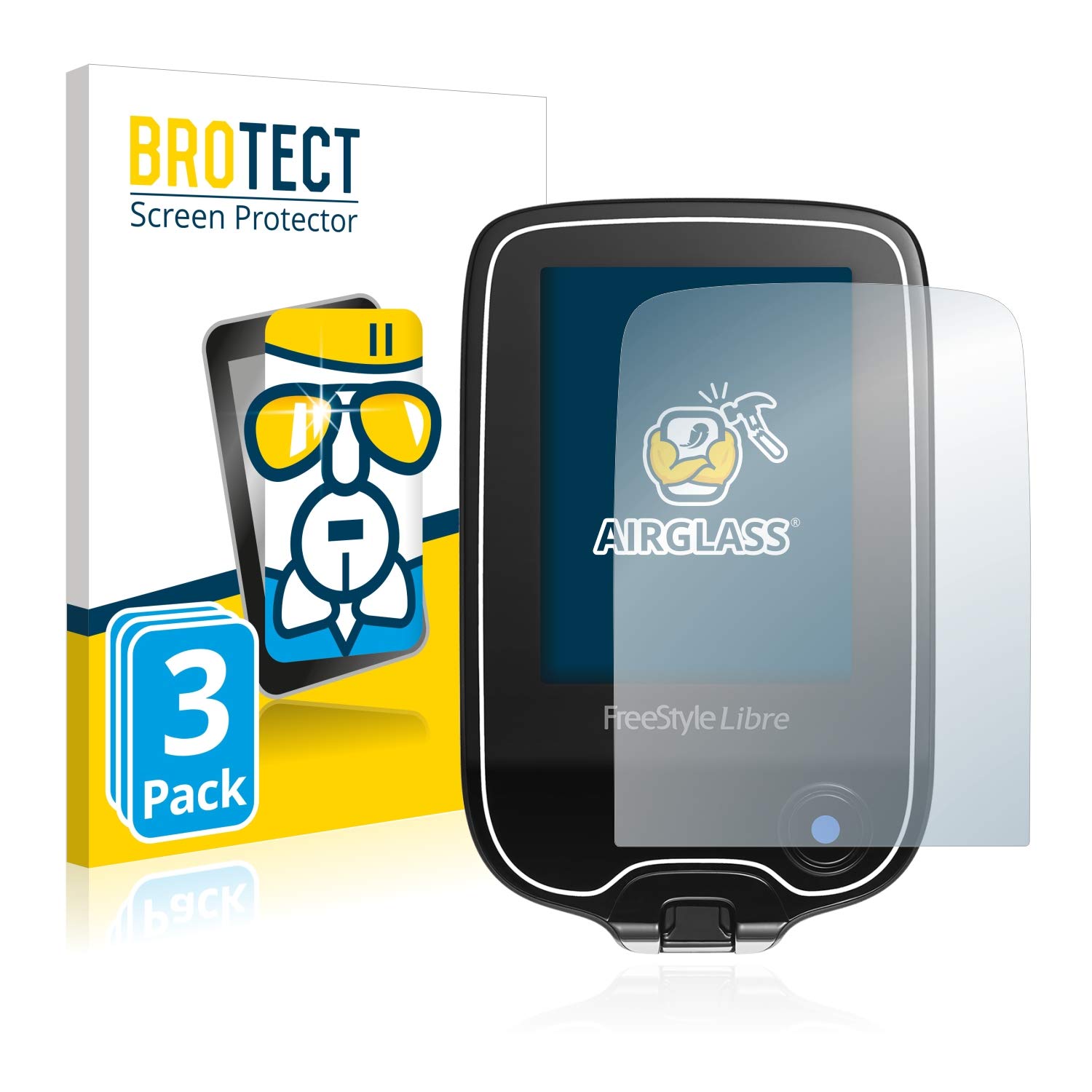 Buy Brotect Hybrid Glass Screen Protector Film Compatible With Freestyle Libre 3 Pack 9h Glass Foil Protection Scratch Resistant High Clarity Online At Desertcart Antigua And Barbuda