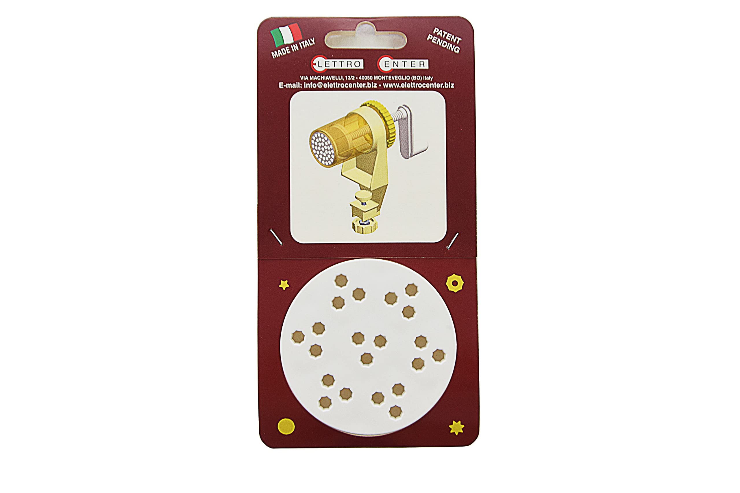 Set of 3 Press Shapes: 7 mm Passatelli Shape + Bucatini Shape + Bigoli Shape