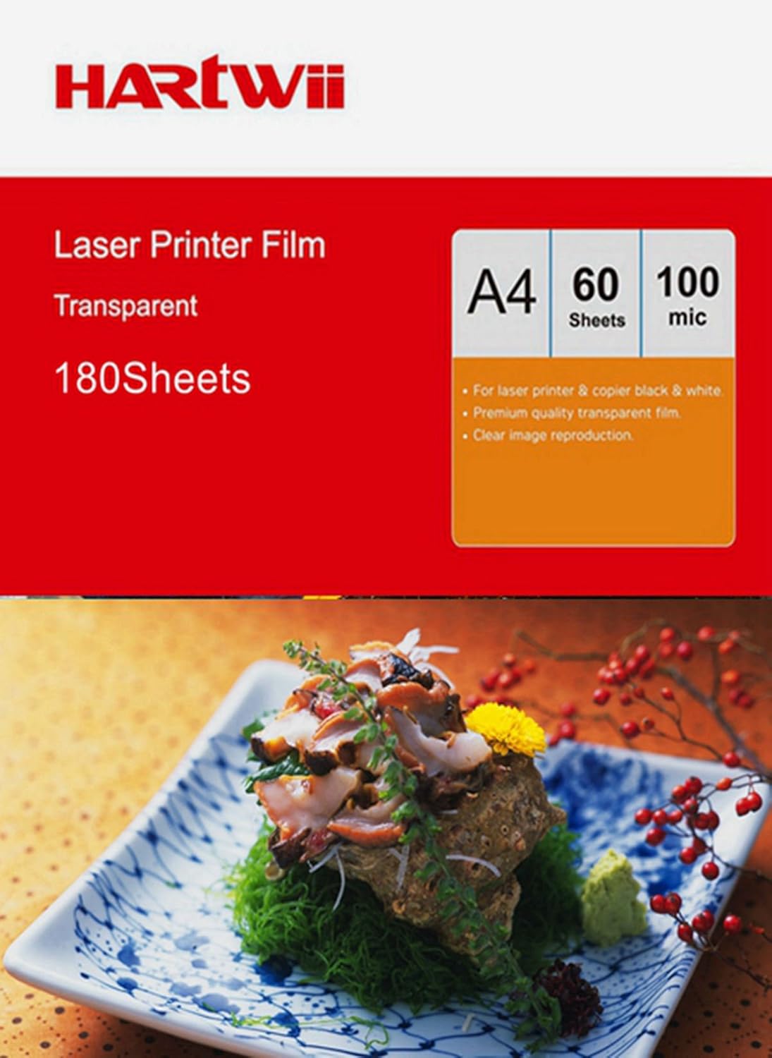 OHP Film A4 Overhead Projector 60 Sheets Acetate Clear For Laser