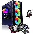 HAJAAN Breeze Gaming Desktop PC, Intel Core i5 11400F Processor up to 4.40GHz, Radeon RX 580 8GB, 512GB NVME SSD, 16GB DDR4 RAM 3200, 650W PSU, Wi-Fi Ready, Windows 11 Pro