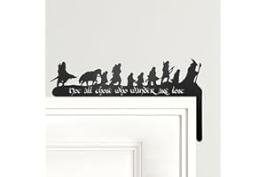 Xyverart Lord Middle-Earth Inspired Metal Door Corner Wall Art, Hobbit Decor, Metal Door Decor for Home, Unique Gift for Lord Fans (Right Side)