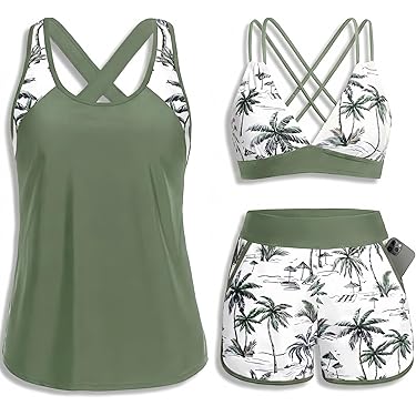 Amazon Best Sellers: Best Women's Tankini Sets