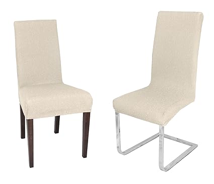 Milan Stuhlhusse, elastische Stretch Husse Bi-Elastic Bi-Strech, Farbe wählbar, Natur