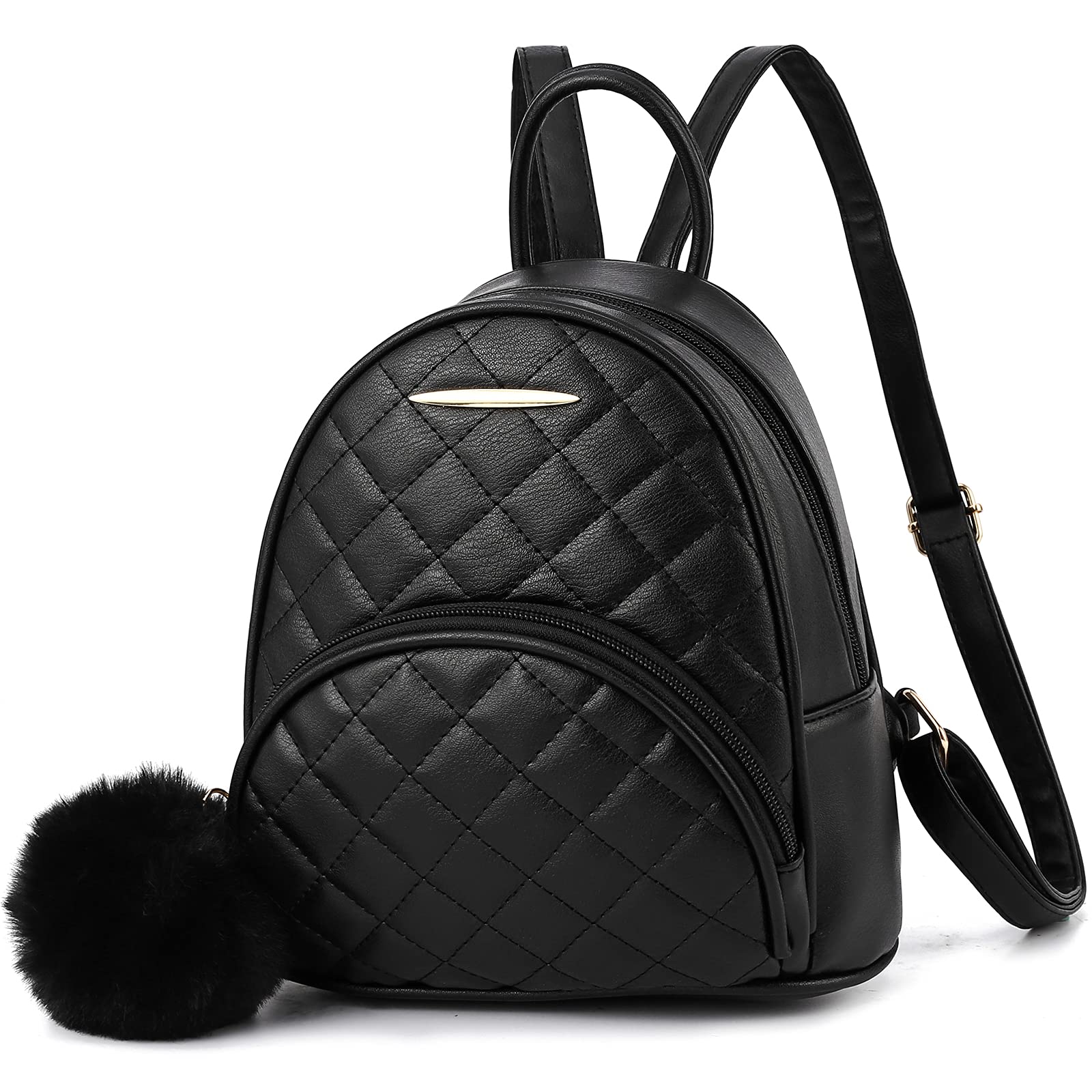 IHAYNER Mini Backpack Purse Quilted Fashion Vegan Leather Small Shoulder Daypack for Women