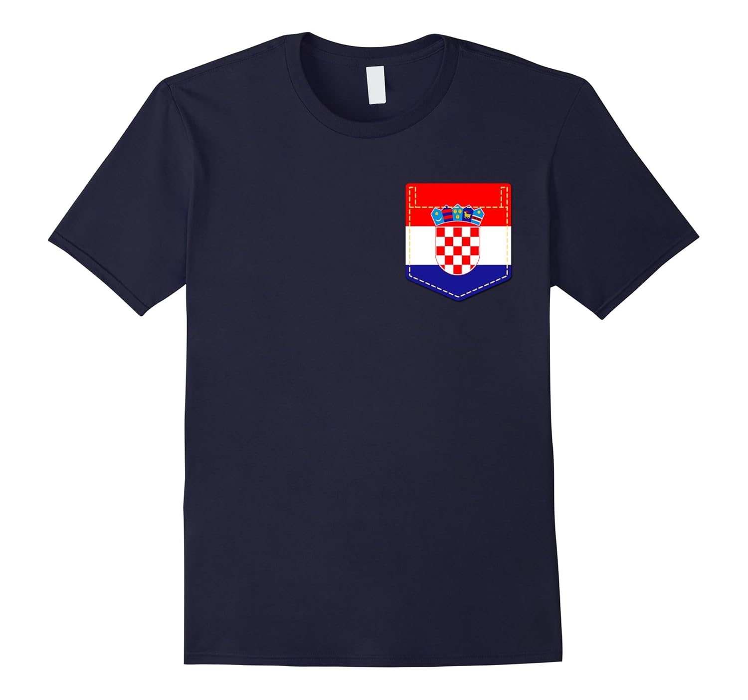 Croatian flag Shirt Croatia Pocket-ANZ