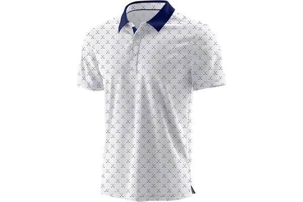 Askdeer Men's Golf Shirts Short Sleeve Polo Shirts Performance Moisture Wicking Quick-Dry T-Shirts