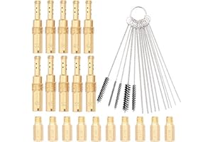 TUIJODAIX 20pcs Carburetor Main Jet Slow Pilot Jet Kit Set with Carburetor Carbon Dirt Jet Cleaner Tool Kit Compatible with Keihin OKO KOSO PE PWK Carb