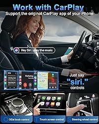Wireless Carplay Adapter, Converts Wired to