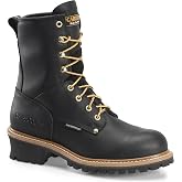 Carolina 8" Waterproof Logger Boots for Men | EH-Rated Protection, Slip-Resistant Lug Sole, Waterproof Build, Triple-Rib Steel Shank, Welt Construction, Work Shoes for Men
