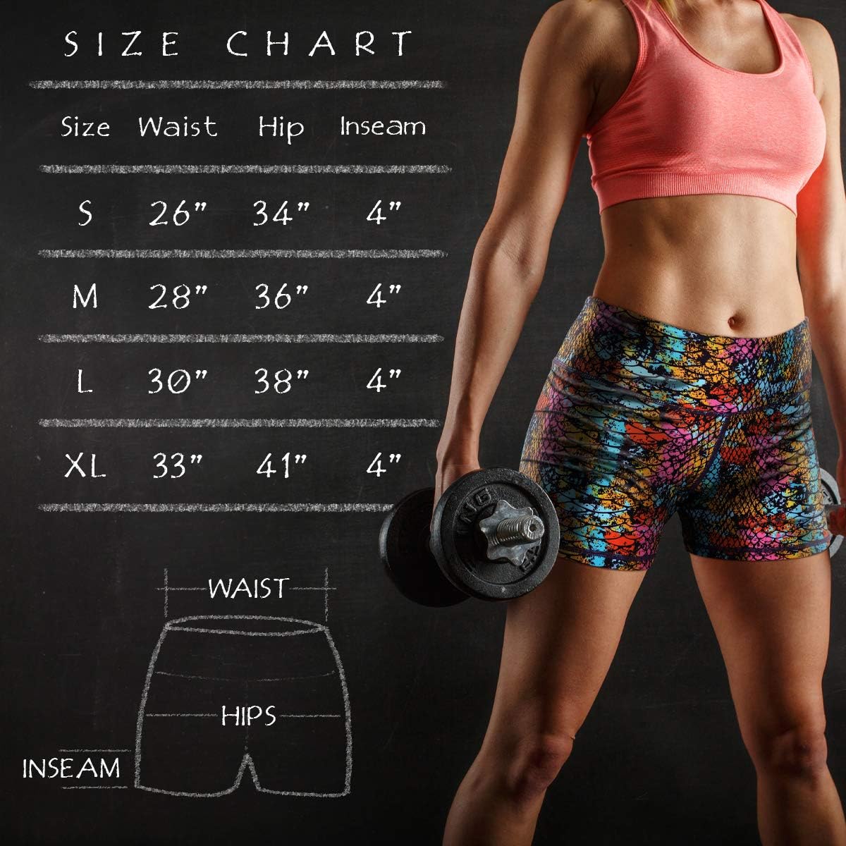 HDE Womens Workout Shorts 4 Inch Inseam – Athletic Shorts for Women for Gym Yoga Running Volleyball: Clothing