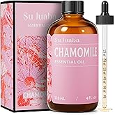 SU JUABA Chamomile Essential Oil 4 Oz, 100% Pure Natural for Relaxation, Skin Care, Massage, Sleep & Aromatherapy - 118ML