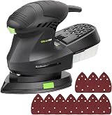 GALAX PRO 200W Detail Sander 12000 OPM Dust Collection 10 Sandpapers view 2