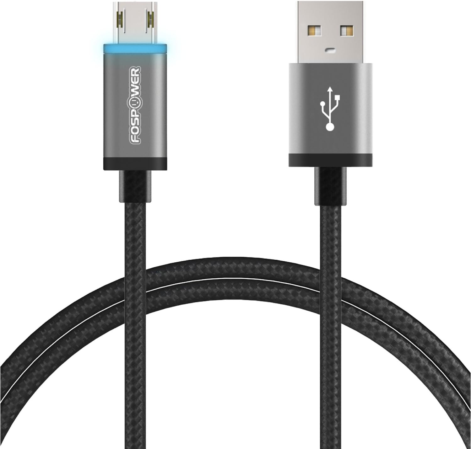 Reversible MicroUSB Cable, FosPower LED MicroUSB to Amazon.co.uk Electronics
