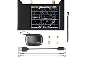 DEARSEE NanoVNA S-A-A-2 V2 Vector Network Analyzer 10KHz -3GHz HF VHF UHF Antenna Analyzer Measuring S Parameters, Voltage Standing Wave Ratio, Phase, Delay, Smith Chart with Metal Shell Case Nano VNA