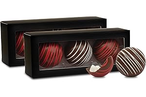 Hot Chocolate Bombs by Chocolate Works, Premium Hot Cocoa Bombs with Marshmallows, Made with Real Milk Chocolate, Dark Chocolate and White Chocolate, Pack of 6 Cocoa Bombs