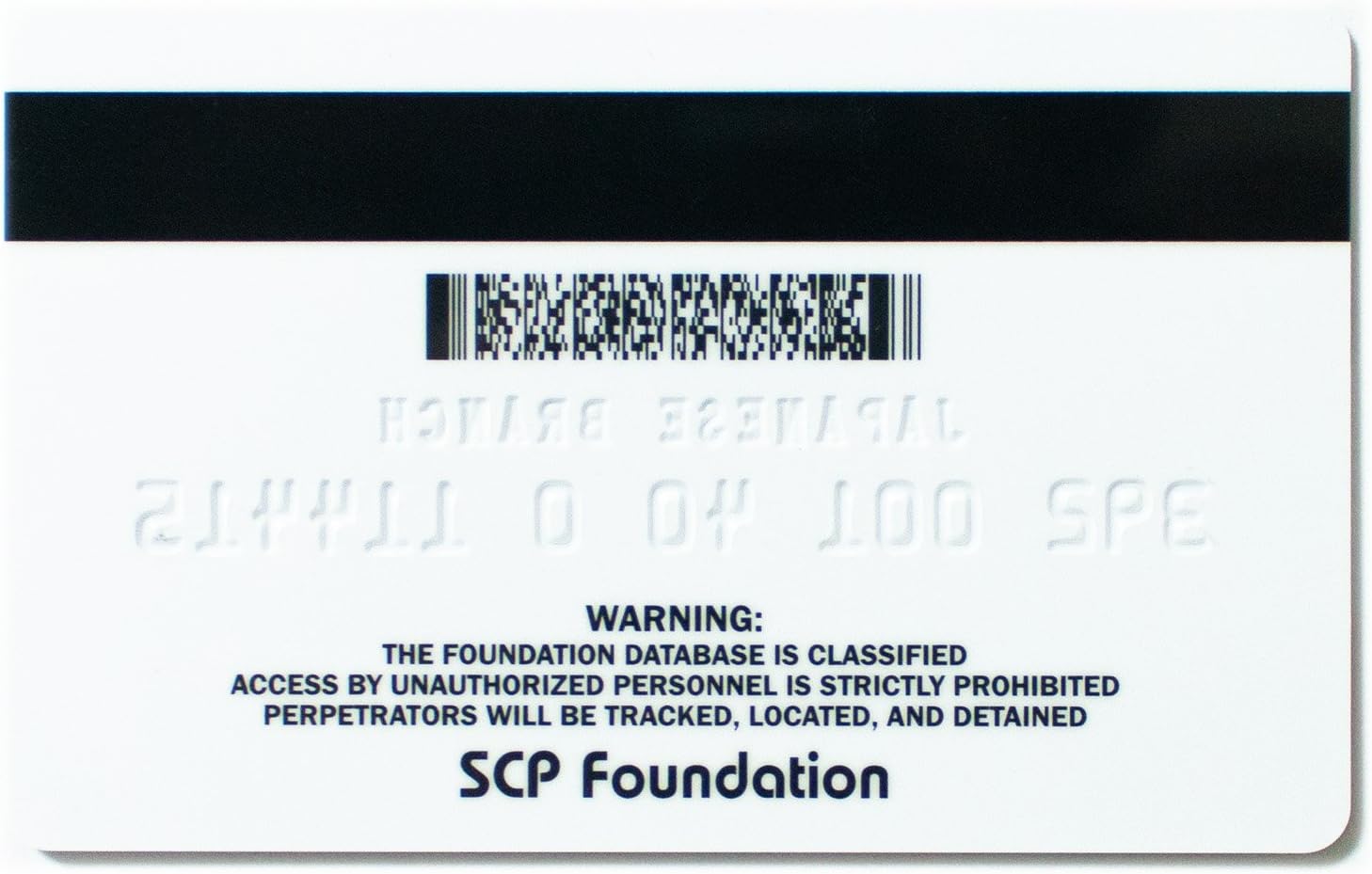 Amazon Com Scp Foundation Secure Access Card Level 4 Toys Games
