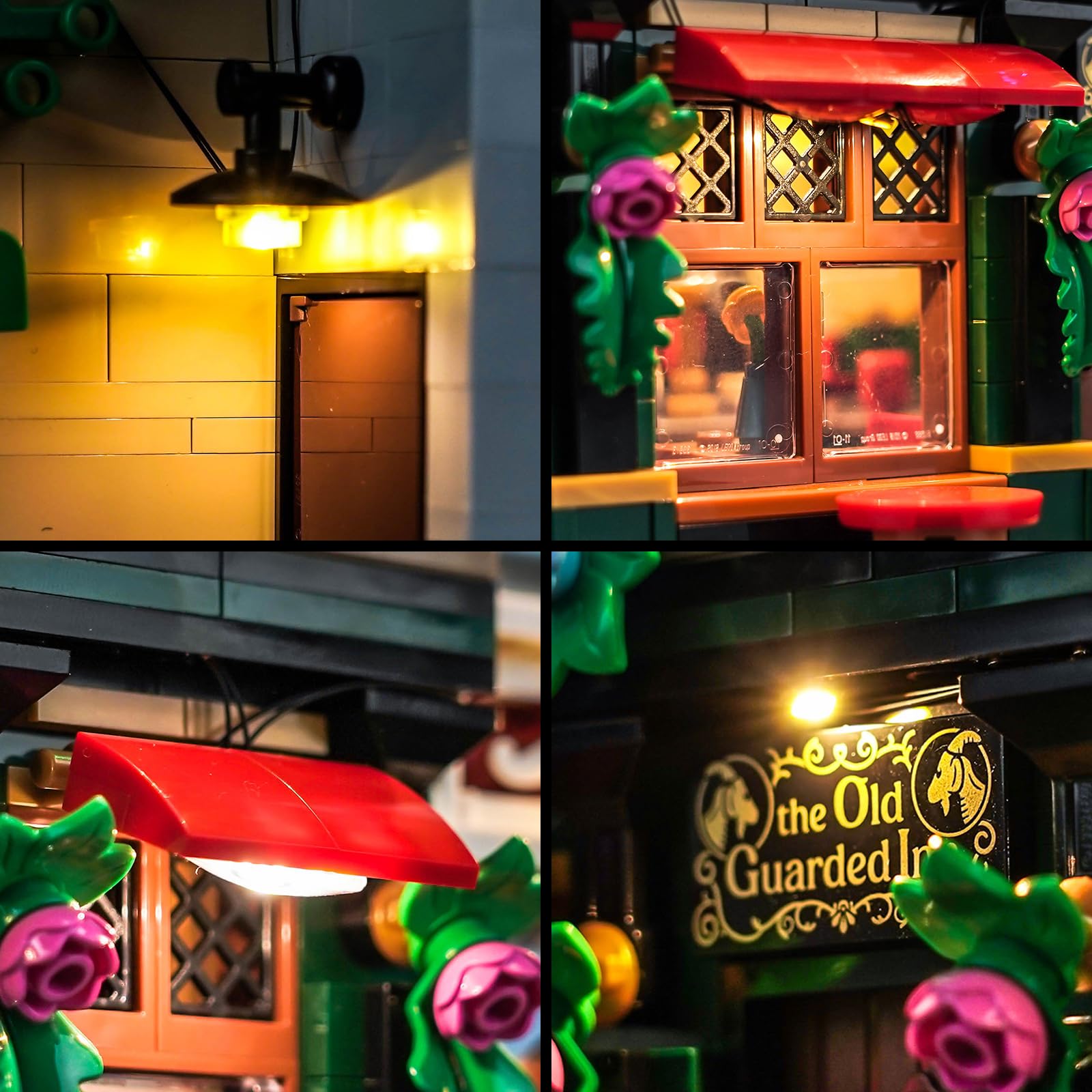 Led Licht Set Kompatibel mit Lego 10350 Tudor Corner (Kein Modell), Dekorationsbeleuchtungsset Compatible with Lego Tudor Corner Bausteinen Modell 4