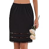Avidlove Half Slips for Women Underskirt Dress Extender Lace Trim Knee Length Short Skirt