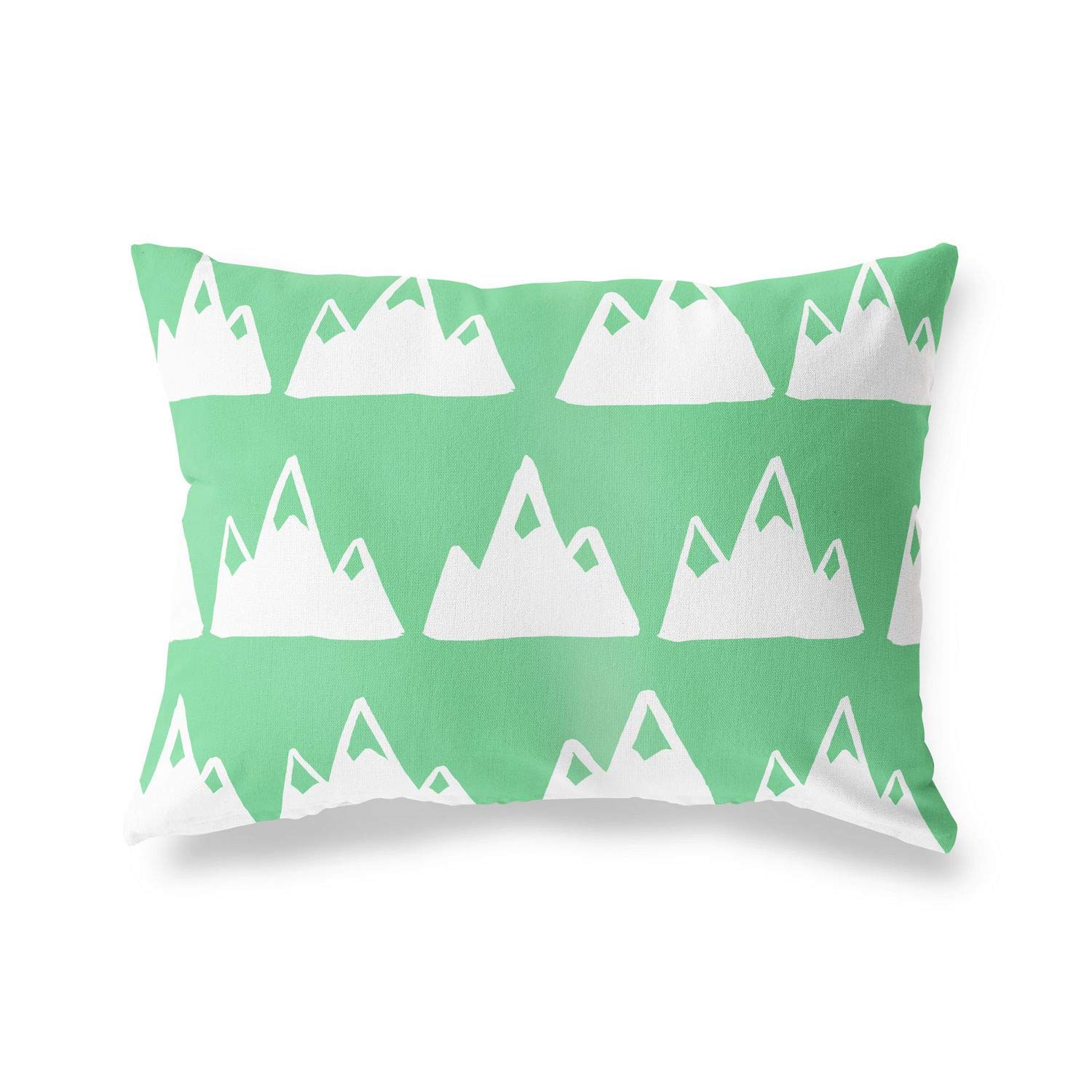 BonaMaison Decorative Cushion Cover, Petrol Green-White Throw Pillow Covers, Home Decorative Pillowcases for Livingroom, Sofa, Bedroom, Size: 45X60 Cm - Designed and Manufactured in Turkey