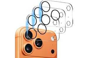 Dengduoduo 3 Pack Camera Lens Protector for iPhone 17 Pro, Tempered Glass, Ultra HD, 9H Hardness, Anti-Scratch, Case Friendly, Easy to Install [No Affect on Night Shots]