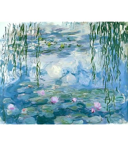 Amazon.com: Zimal Claude Monet Water Lilies Embroidery Mosaic