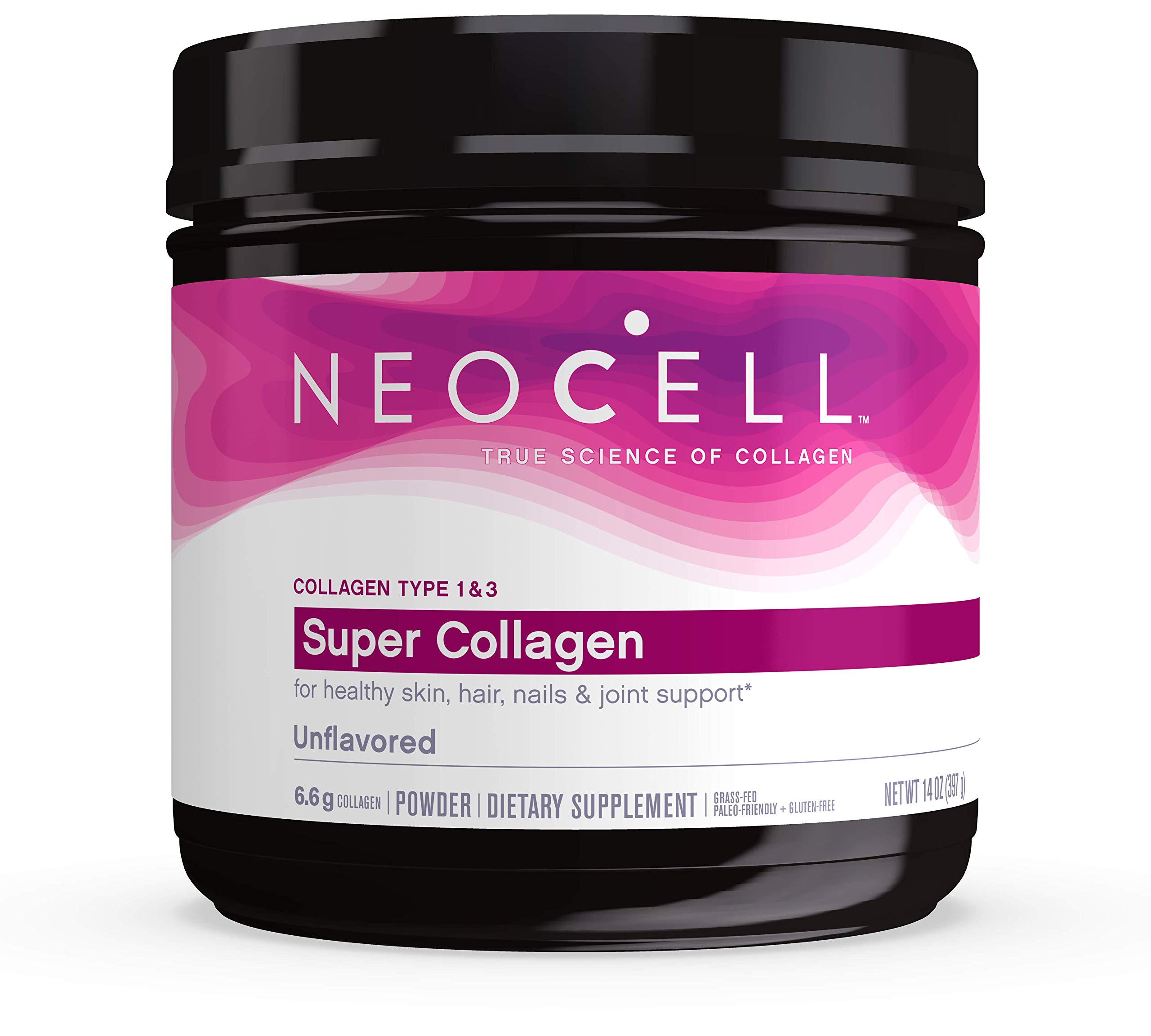 NeoCell Super Collagen Powder, Collagen Type 1 & 3, Unflavored, 14 Ounces (Package May Vary
