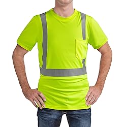 DPSAFETY High Visibility Shirts Quick Dry Safety T