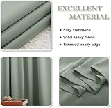 PONY DANCE Sage Green Blackout Curtain Panel 52x54 Eyelet Kids Room Privacy view 9