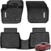 YITAMOTOR Floor Mats Compatible with Fusion & MKZ, Custom Fit Floor Liners for 2013-2016 Ford Fusion Energi & Titanium, Lincoln MKZ, 1st & 2nd Row All Weather Protection, Black