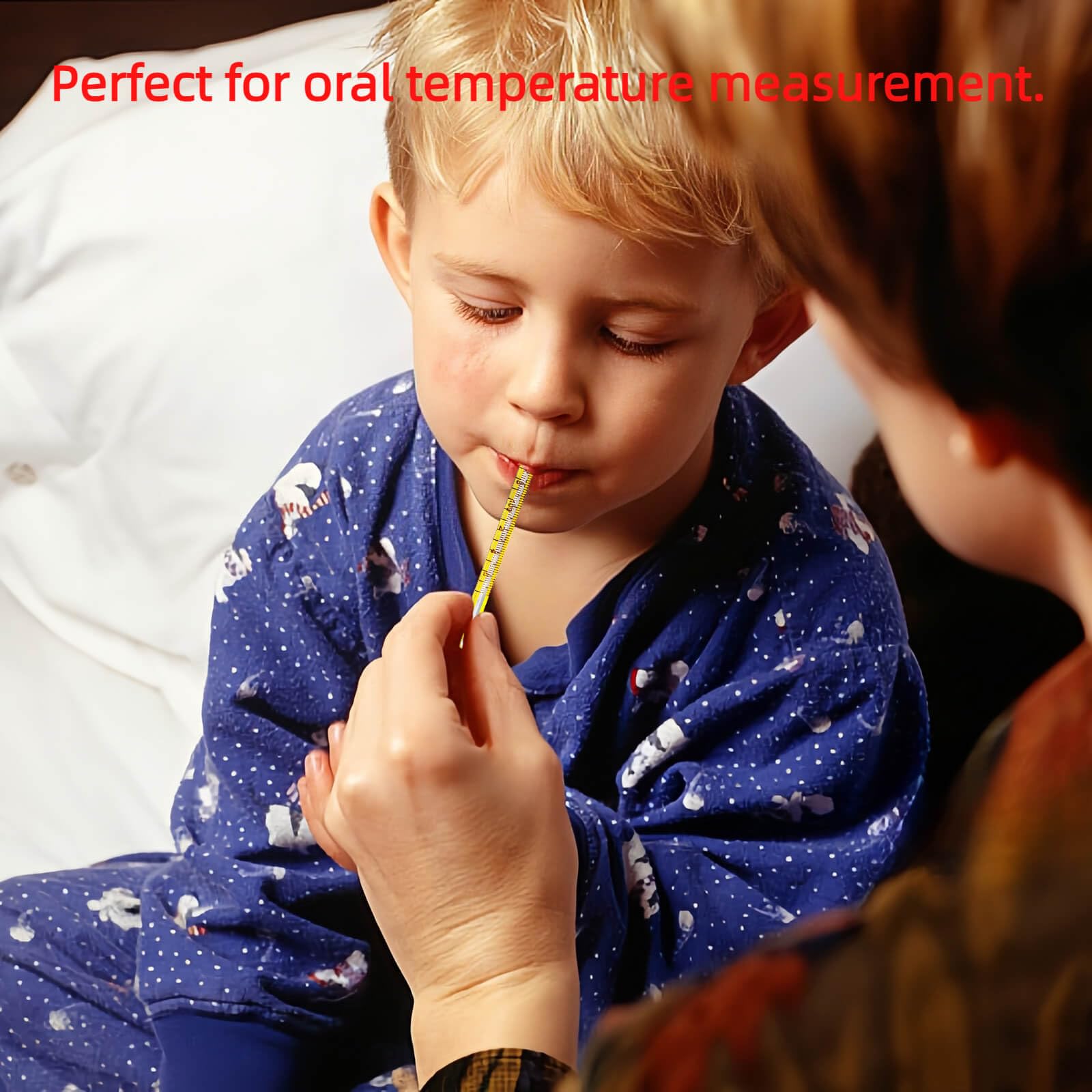 ℃&℉ Oral Thermometer for Adults and Kids 2PCS - Glass Basal Body Thermometer - Rectal Body Thermometer for Baby - Non Digital Infrared Thermometer - Accurate Easy Reading by HARIKA LIFE