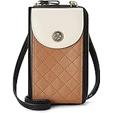 BROMEN Small Cell Phone Purse Crossbody Bags for Women Vegan Leather Wallet Purse with Credit Card Holder