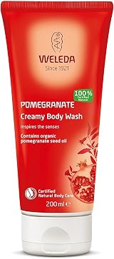 Weleda Pomegranate Creamy Body Wash 2 x 200ml Bio Organic Pomegranate Oil view 1