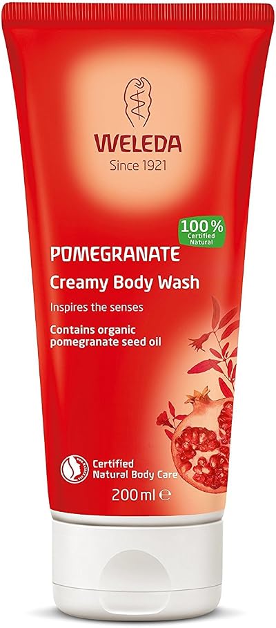 Weleda Pomegranate Creamy Body Wash 2 x 200ml Bio Organic Pomegranate Oil