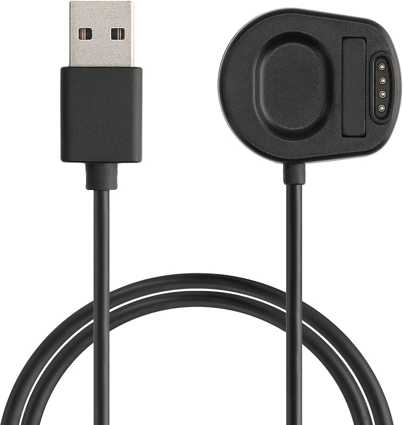 kwmobile USB Charger Cable for Suunto 7 Smartwatch Charging Cord Black