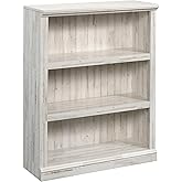 Sauder 3 Tier Book Shelf Wooden Bookcase Multipurpose Bookshelf for Home Office, Living Room, in White Plank
