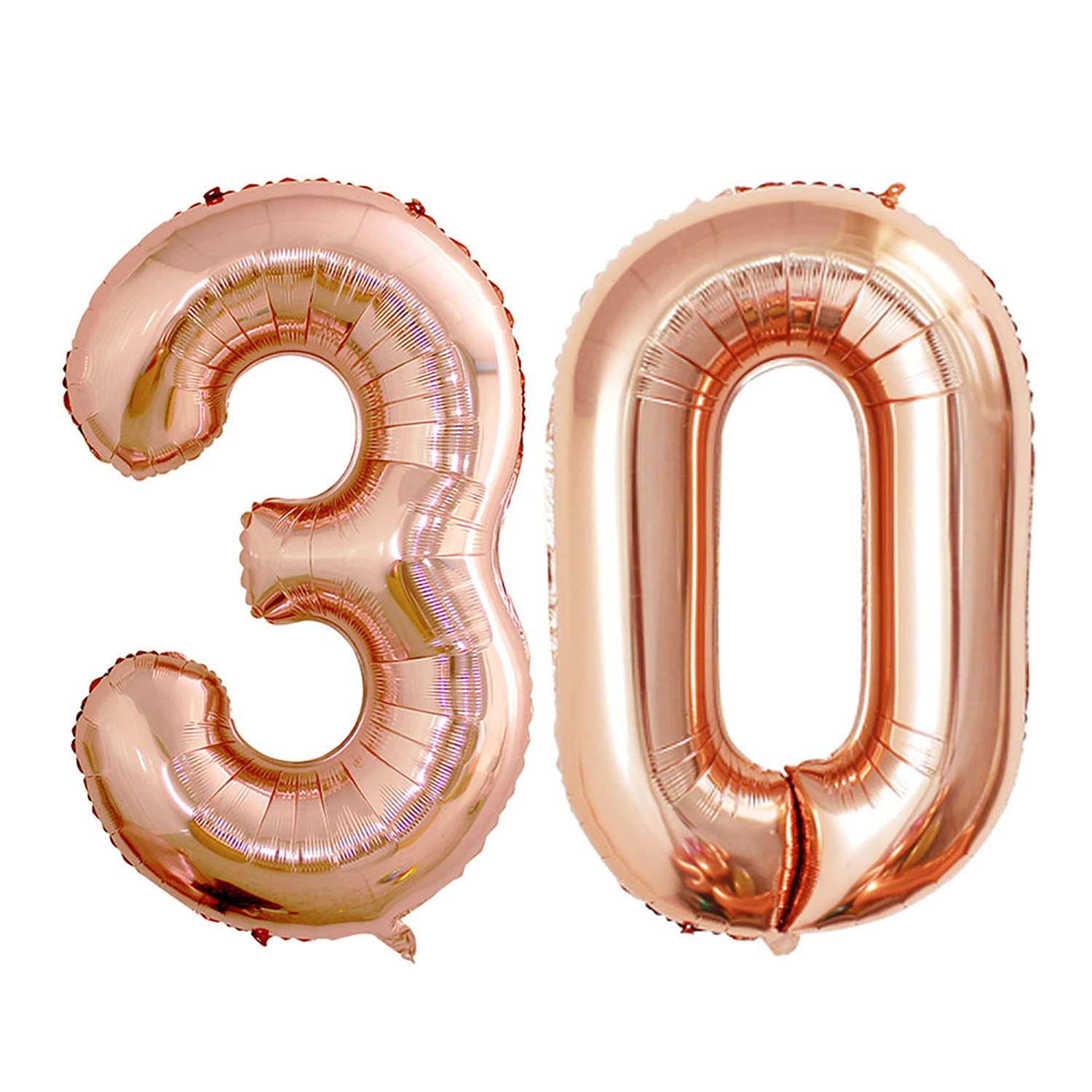 GOER Number 30 Balloons for 30th Birthday Party Decorations,42 Inch Jumbo Foil Helium Balloons for 30th Anniversary (Champagne Gold)